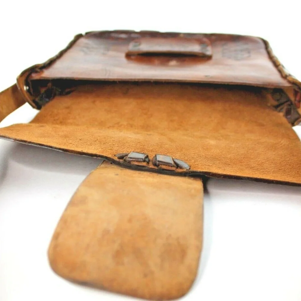 Women's Vintage Brown Handmade Leather Messenger, Shoulder, Satchel Handbag